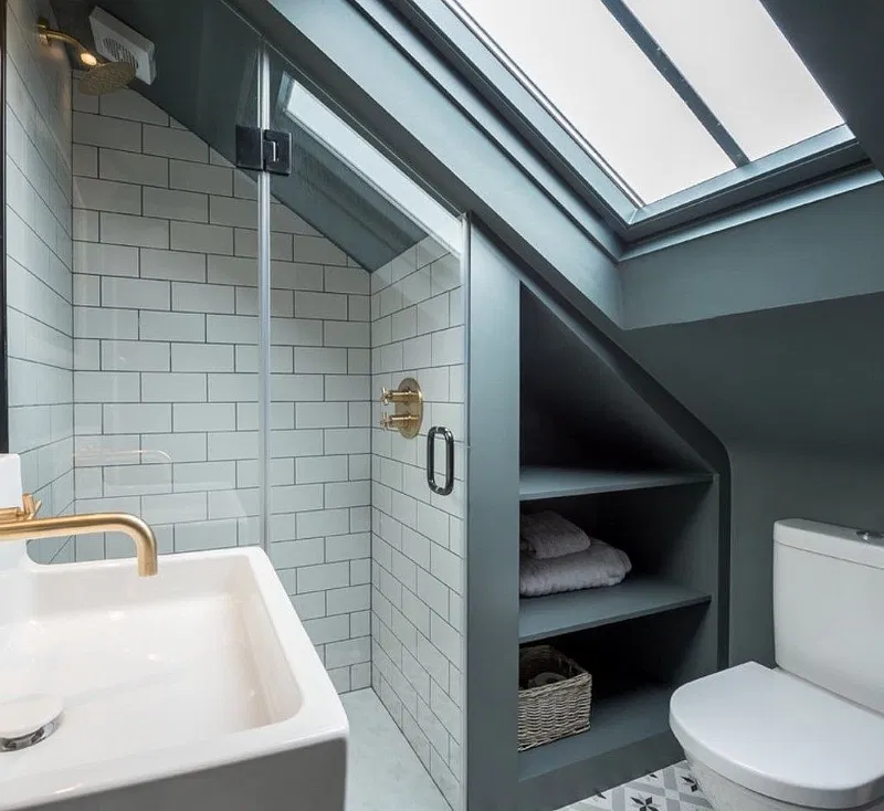 Attic bathroom