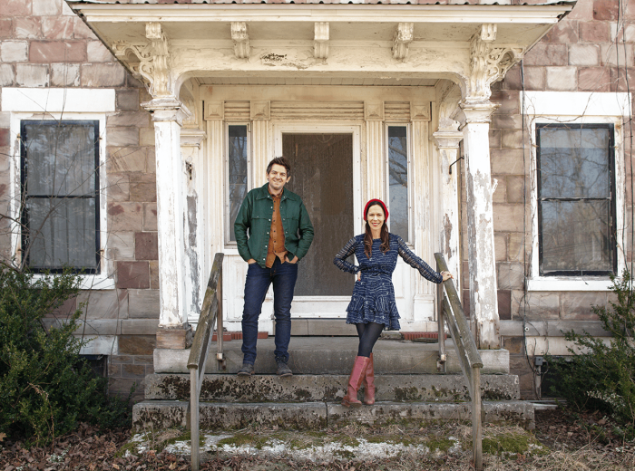 couple in older home