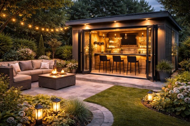 Outdoor Bar to Elevate Your Garden Living Space