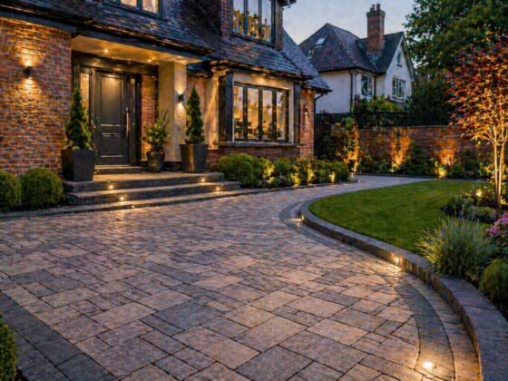 Stunning Exterior with Expertly Designed Paved Surfaces