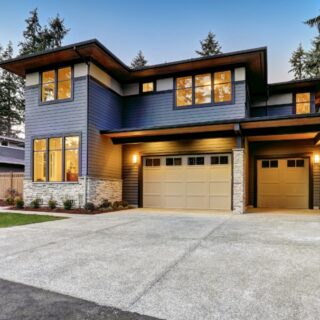 Driveway in yard